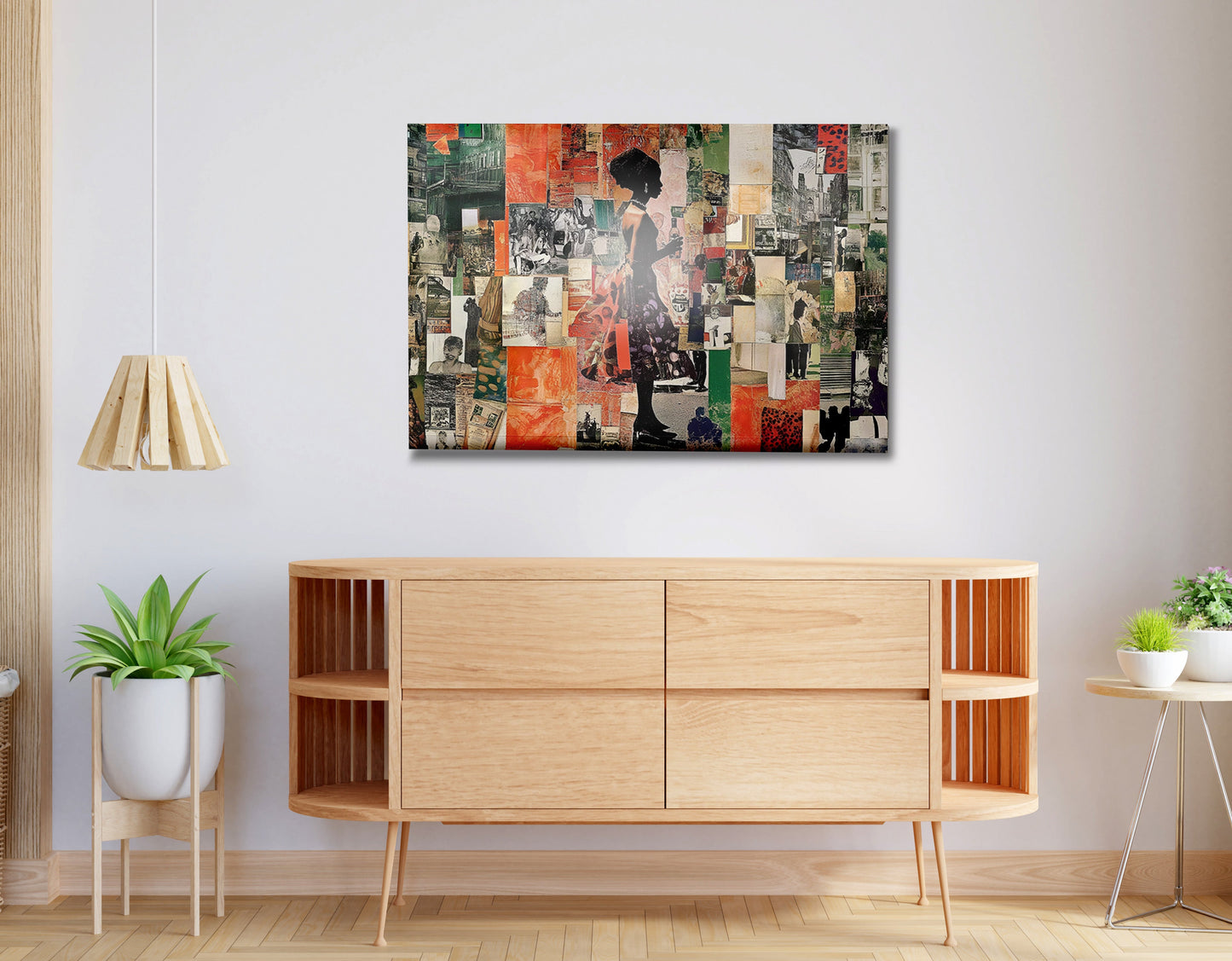Black Woman Collage African American wall art view 20
