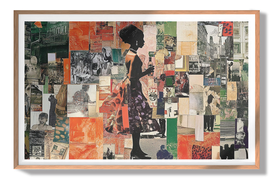 Black Woman Collage African American wall art view 79