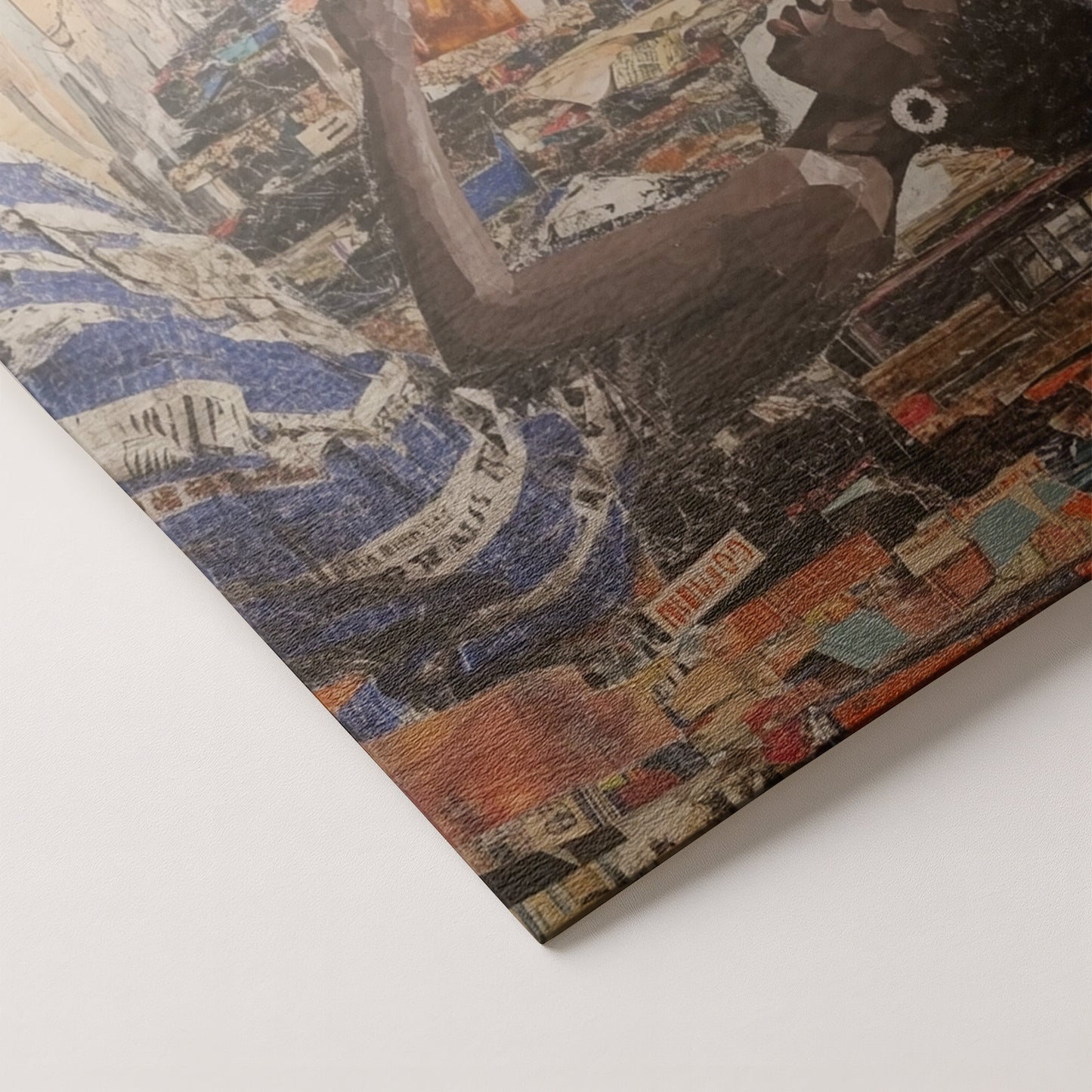 Black Woman Sewing Collage African American wall art artwork by MoomZee Artwork
