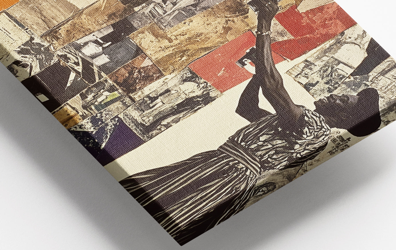 Close-up of Black Woman Collage African American wall art detail