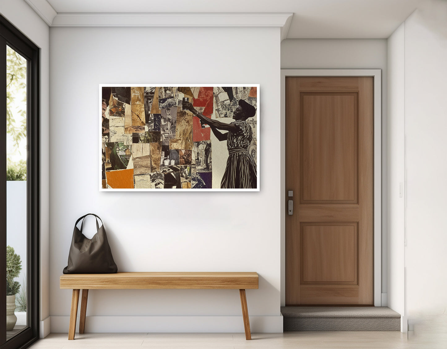 Black Woman Collage African American wall art home decor view