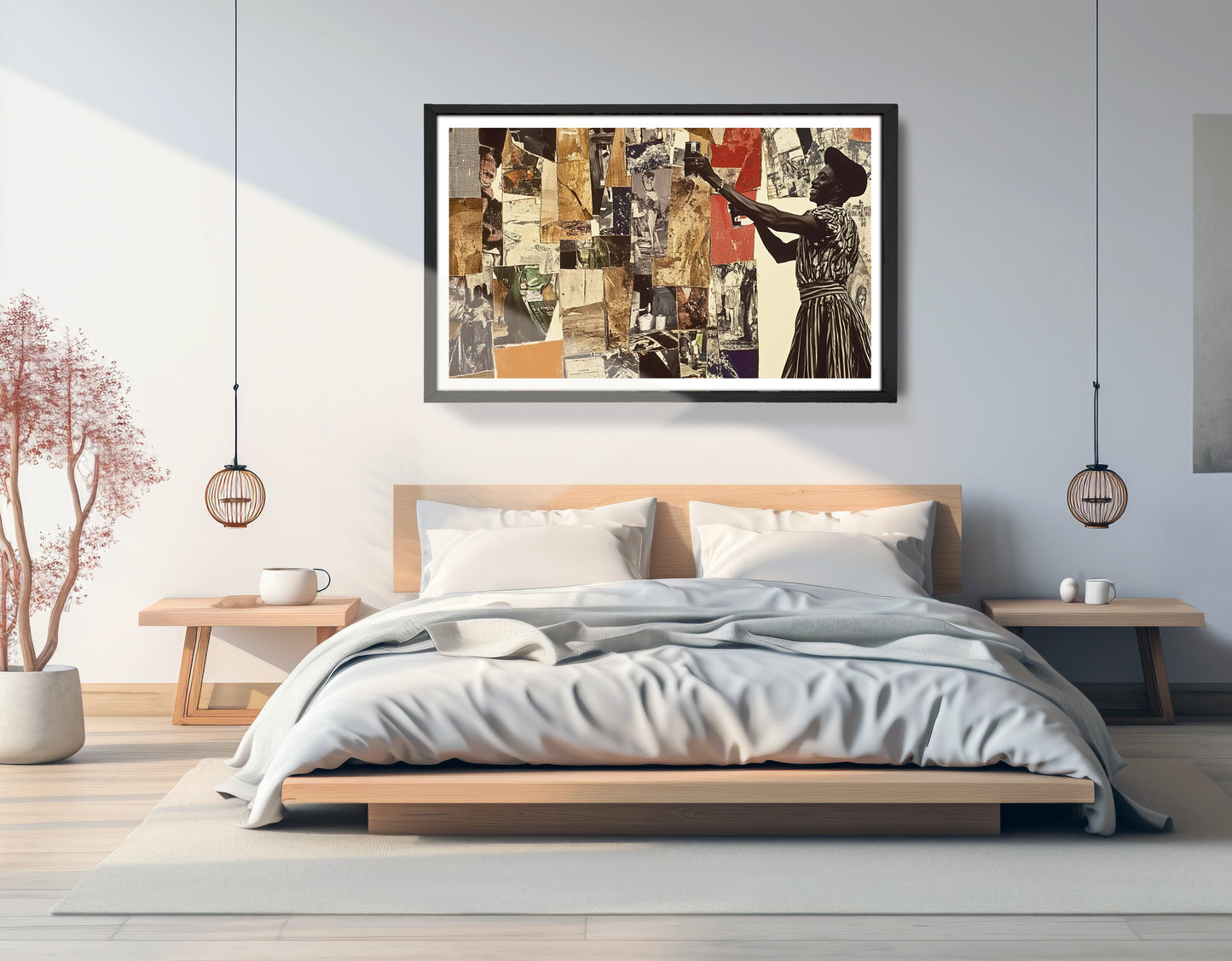 Black Woman Collage African American wall art view 69