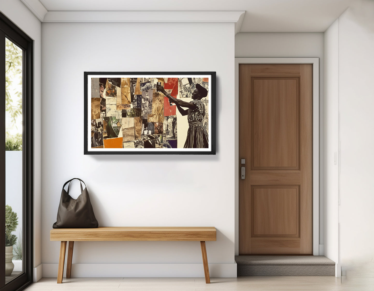 Black Woman Collage African American wall art view 71