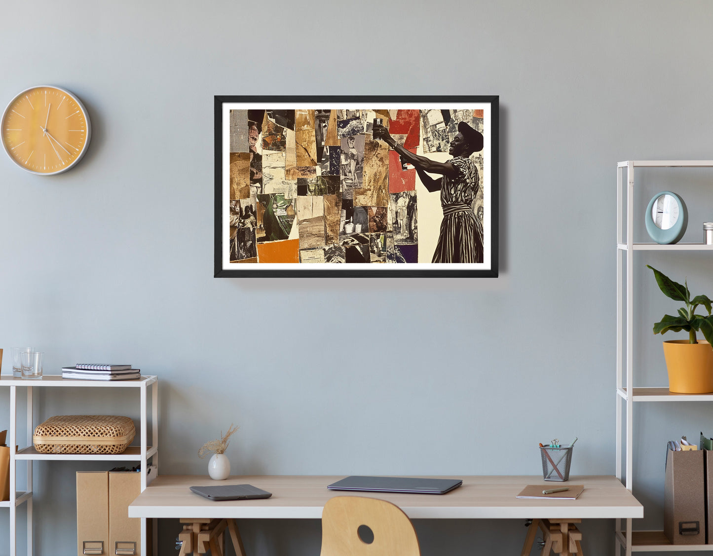 Black Woman Collage African American wall art view 72