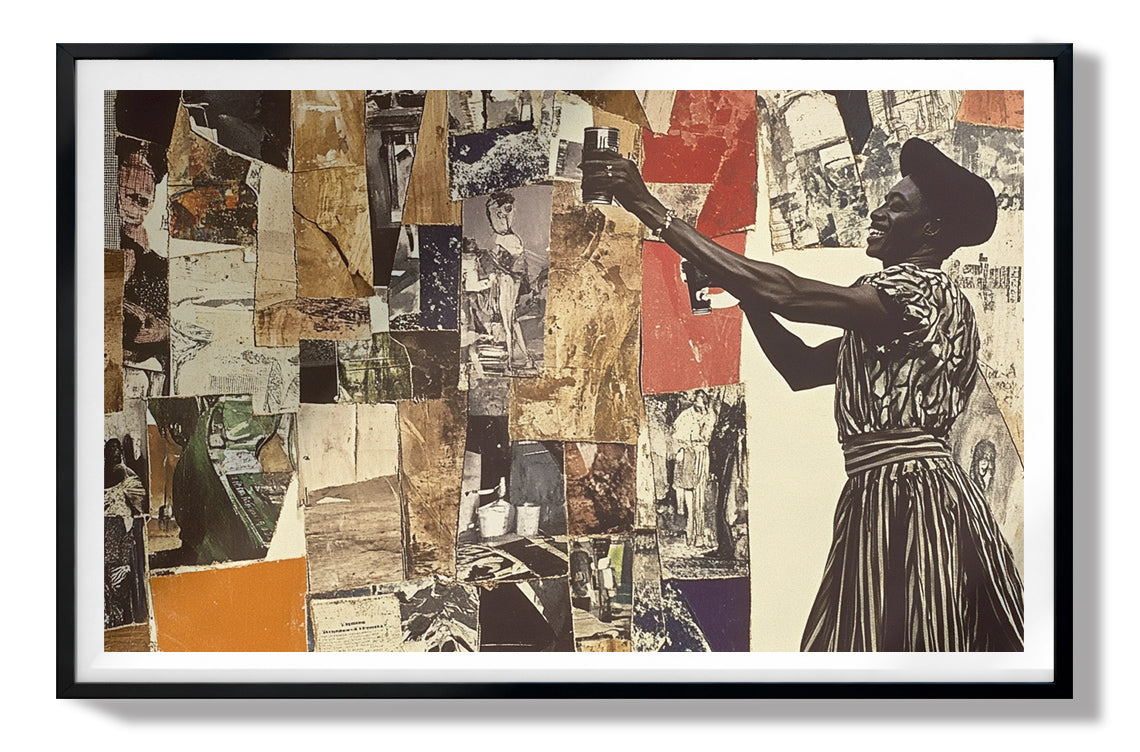 Black Woman Collage African American wall art view 67