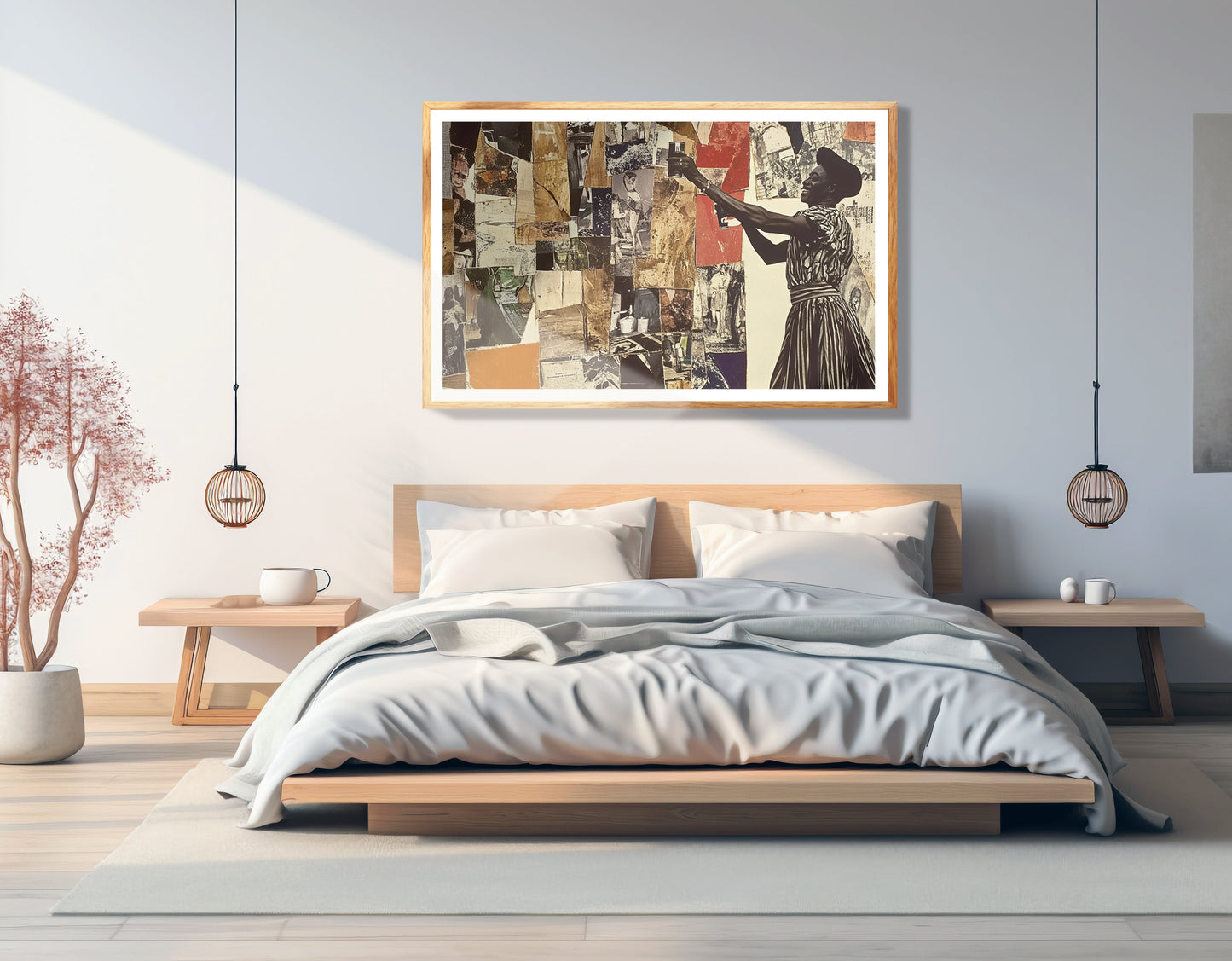 Black Woman Collage African American wall art view 75