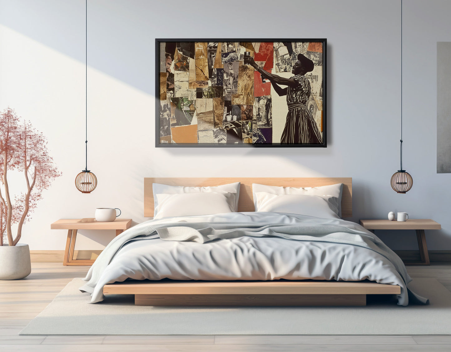 Black Woman Collage African American wall art view 27
