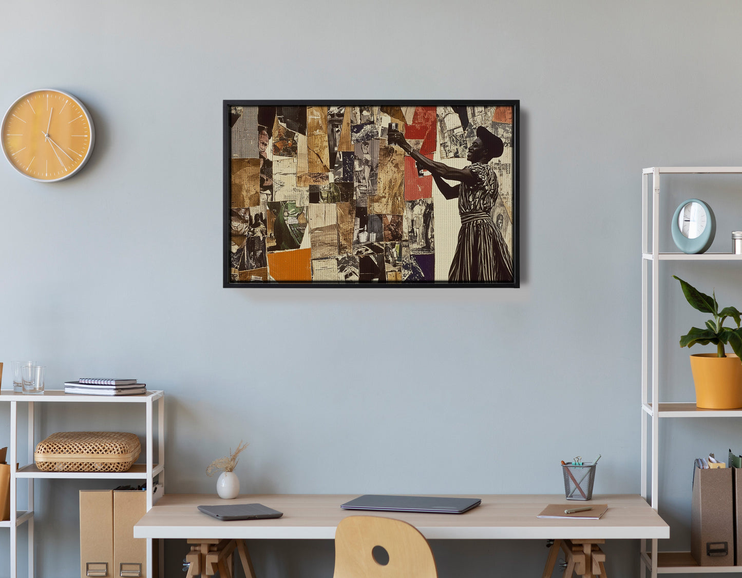 Black Woman Collage African American wall art view 30