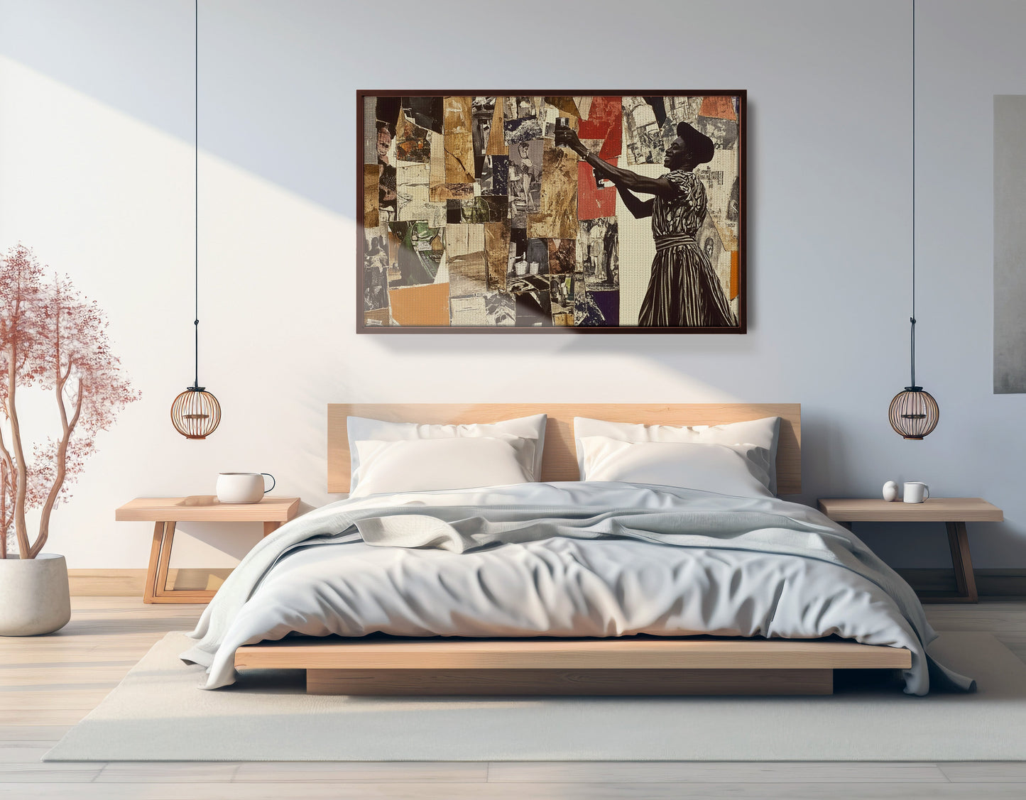 Black Woman Collage African American wall art view 33
