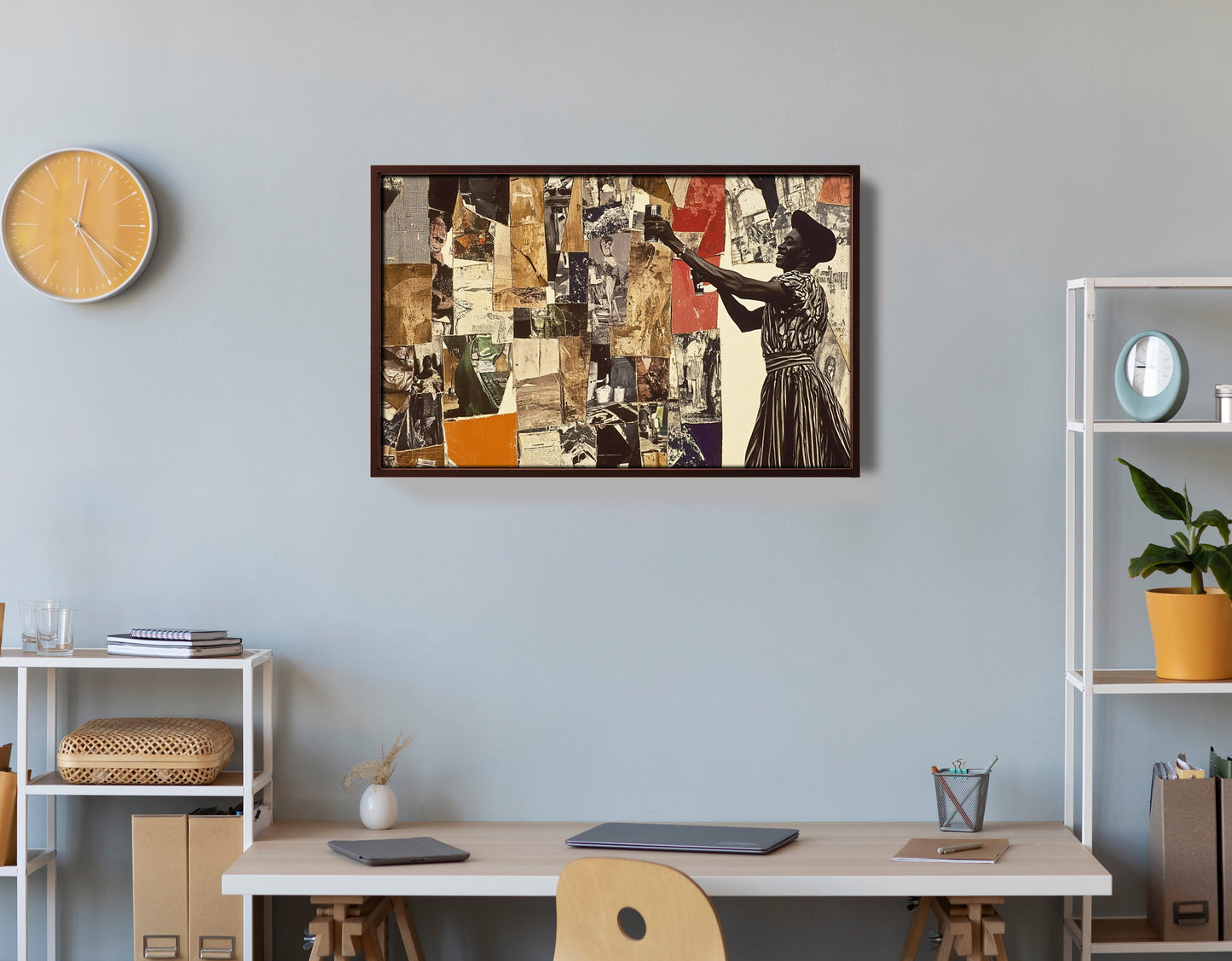 Black Woman Collage African American wall art view 36