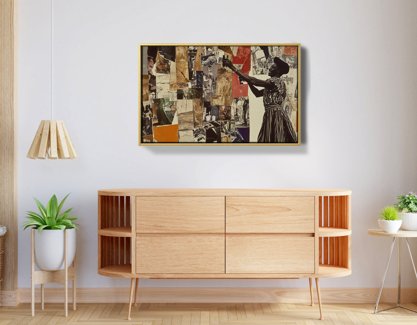 Black Woman Collage African American wall art view 38