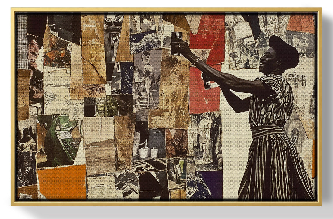 Black Woman Collage African American wall art view 37