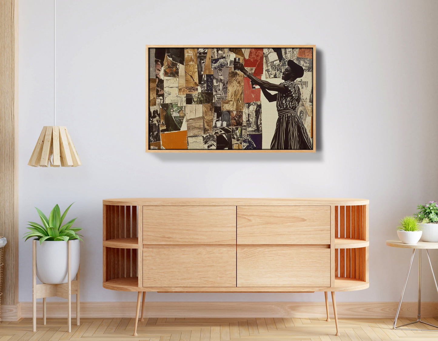 Black Woman Collage African American wall art view 50