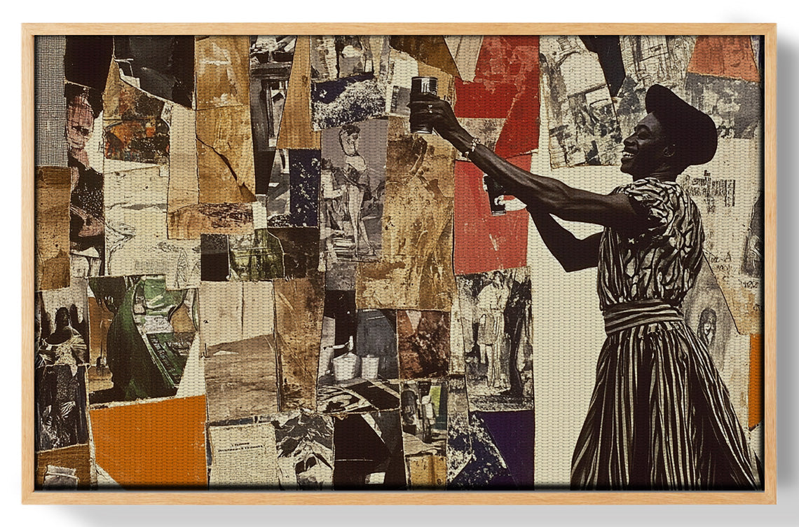 Black Woman Collage African American wall art view 49