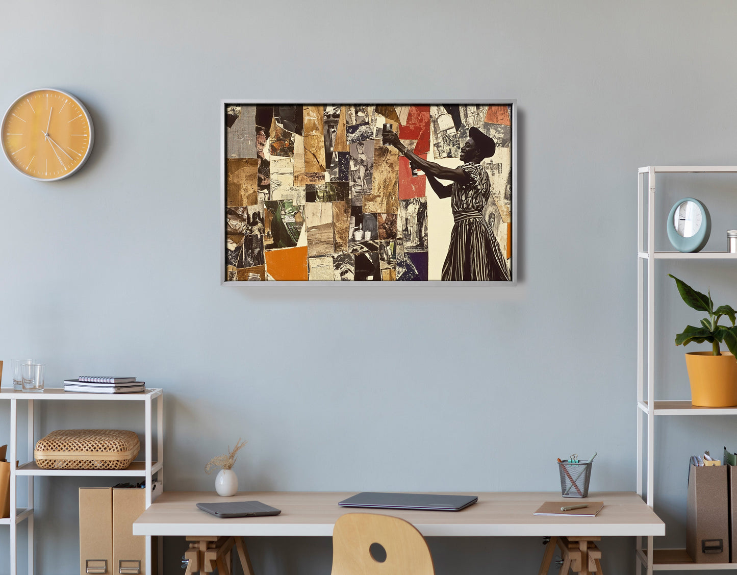 Black Woman Collage African American wall art view 60