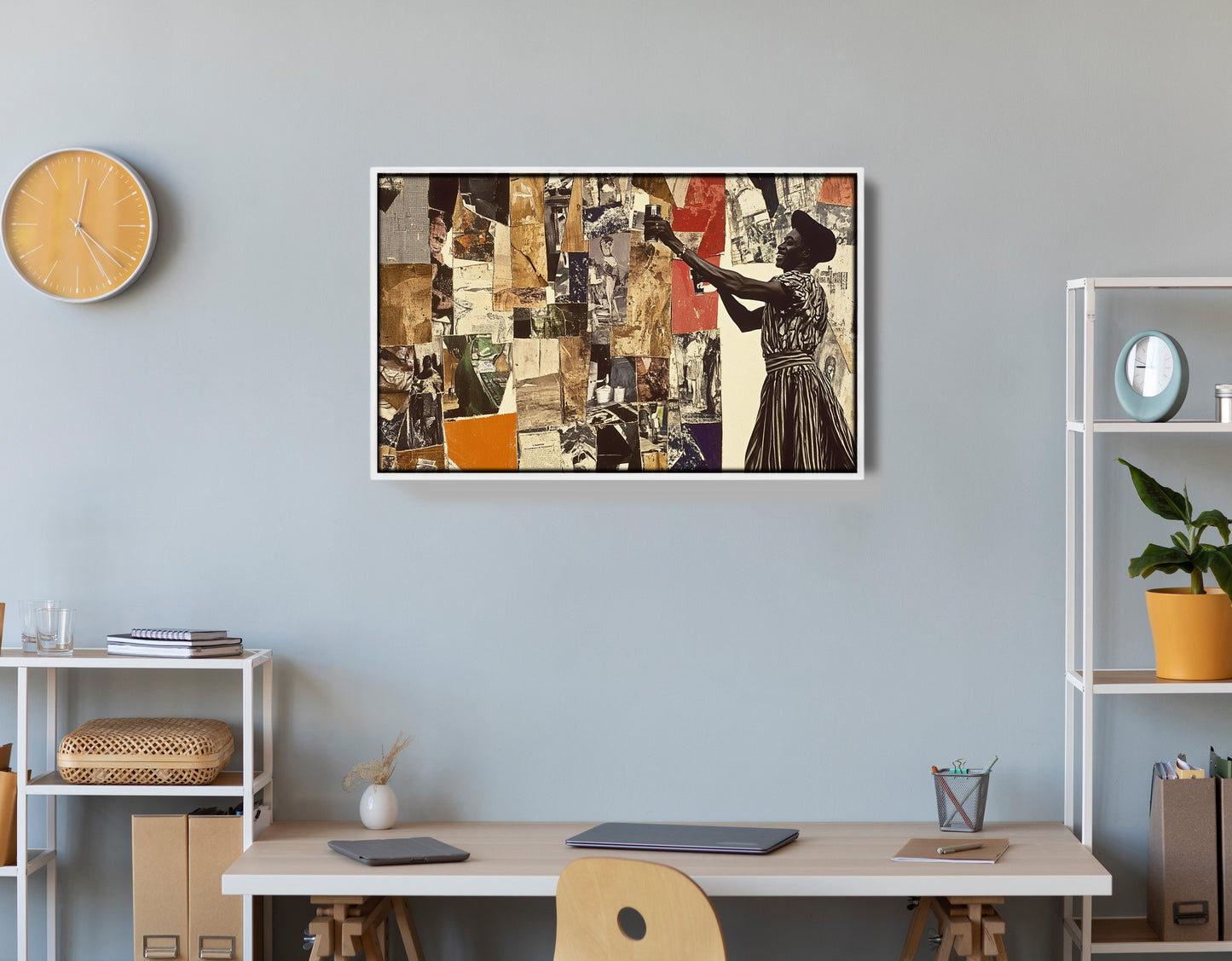 Black Woman Collage African American wall art view 66