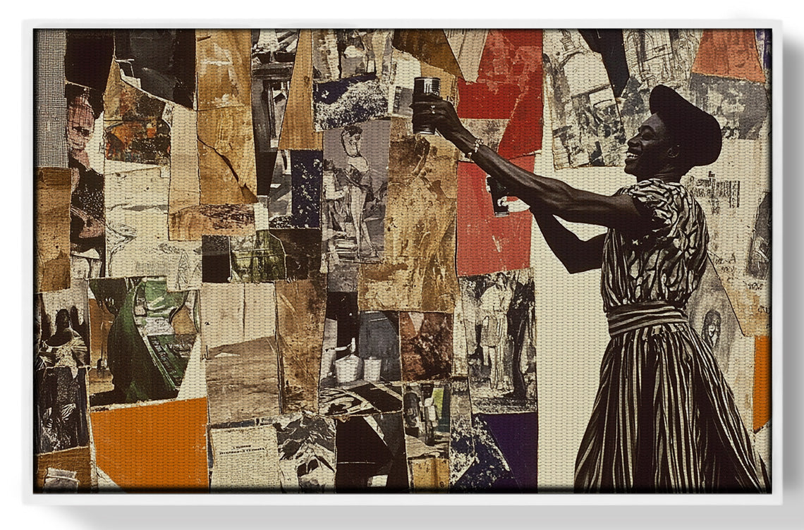 Black Woman Collage African American wall art view 61