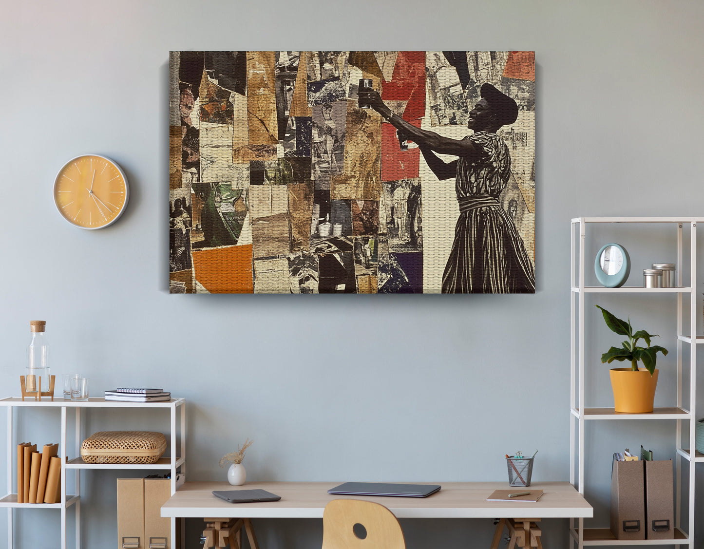 Black Woman Collage African American wall art view 18