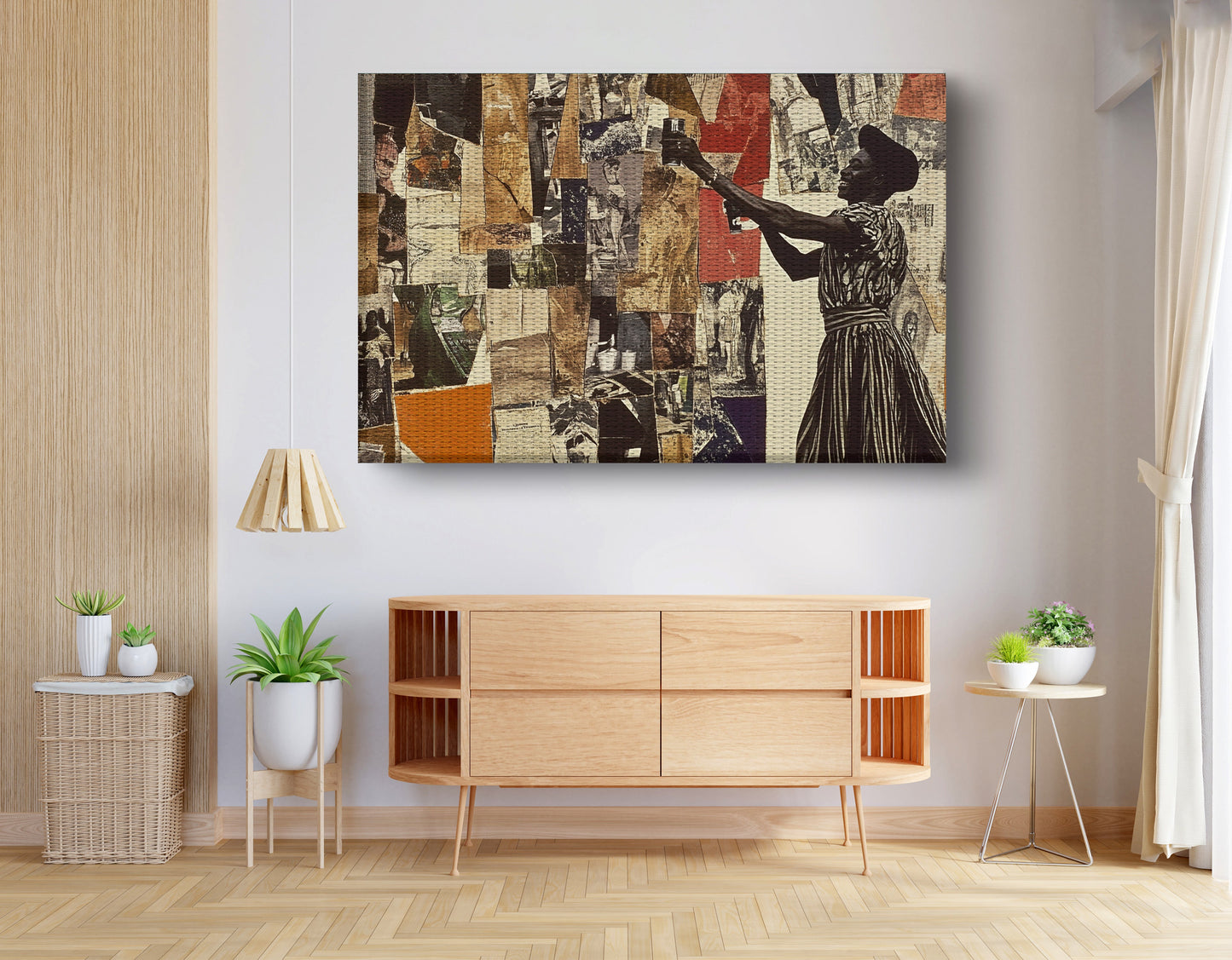 Black Woman Collage African American wall art view 14