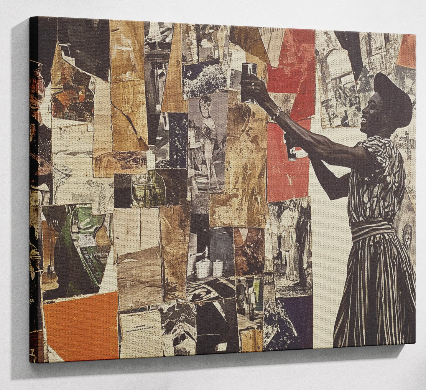 Black Woman Collage African American wall art view 13