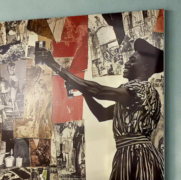 Black Woman Collage African American wall art view 22