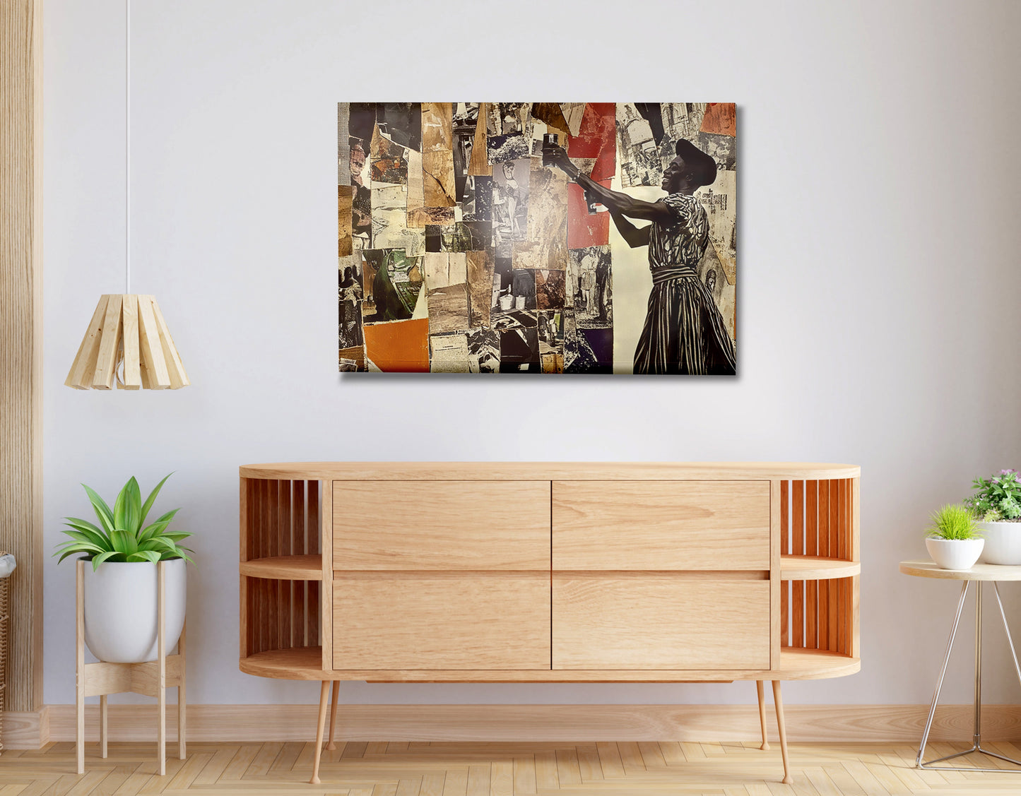 Black Woman Collage African American wall art view 20