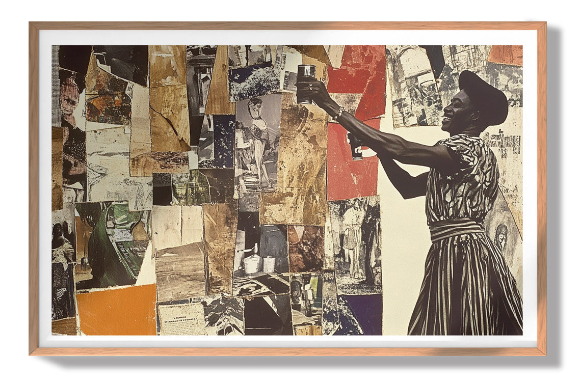 Black Woman Collage African American wall art view 79