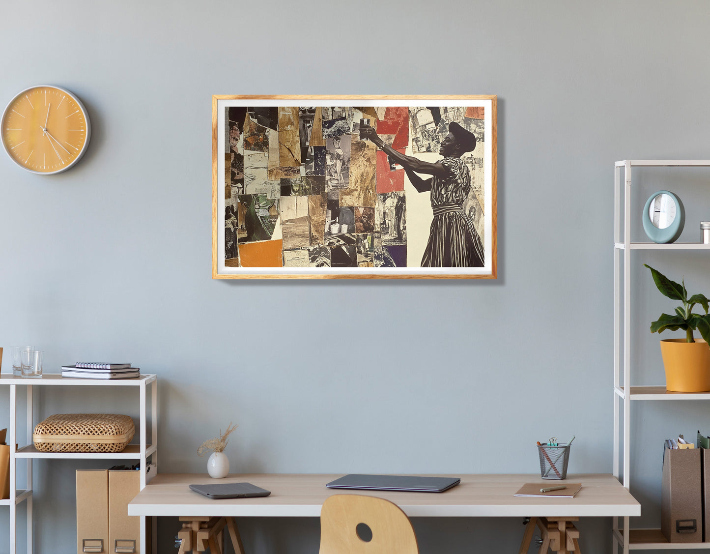 Black Woman Collage African American wall art view 78