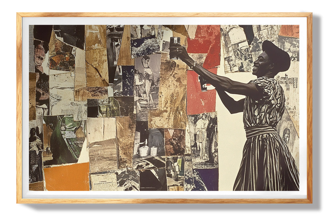 Black Woman Collage African American wall art view 73