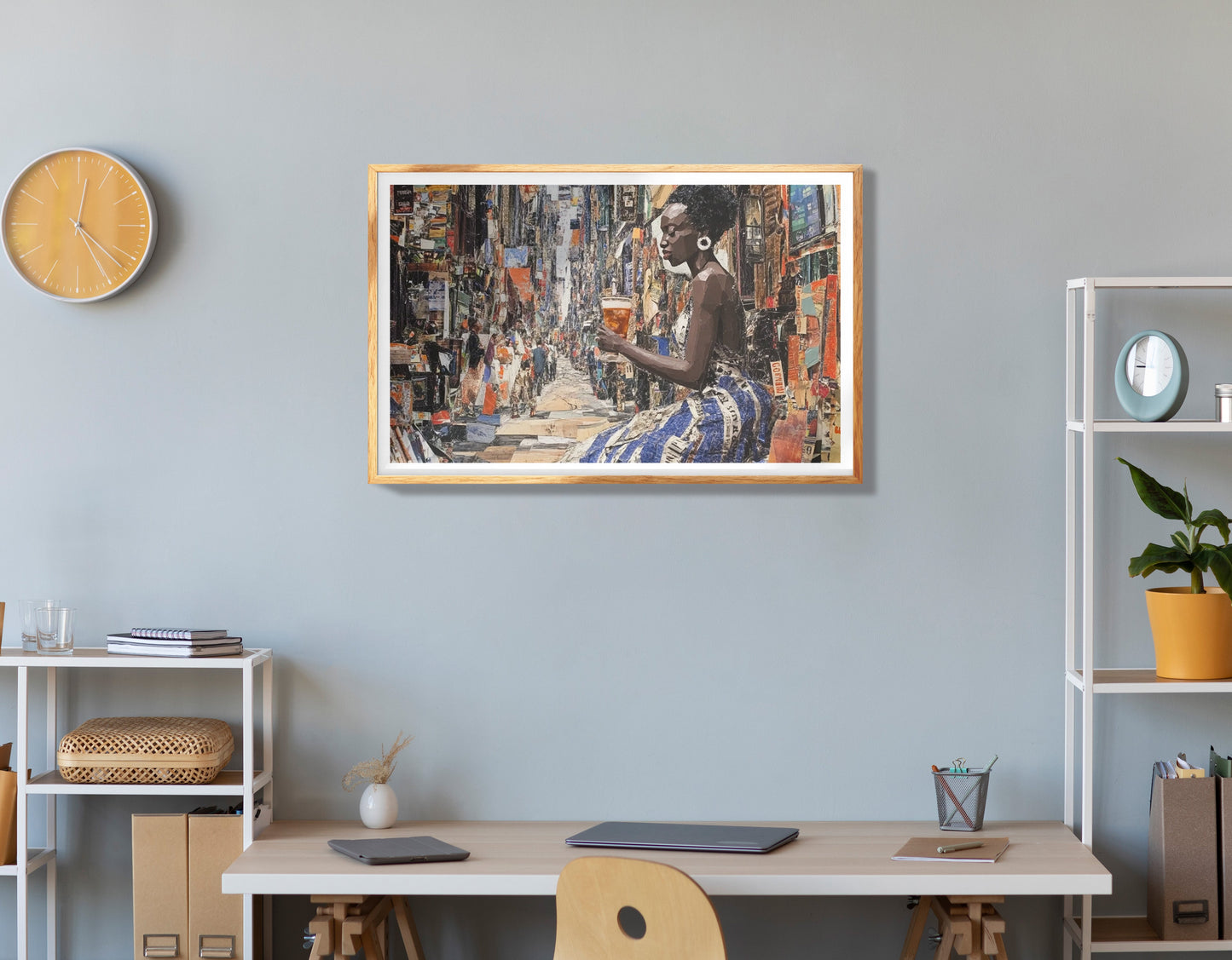 Black Woman Collage African American wall art view 78