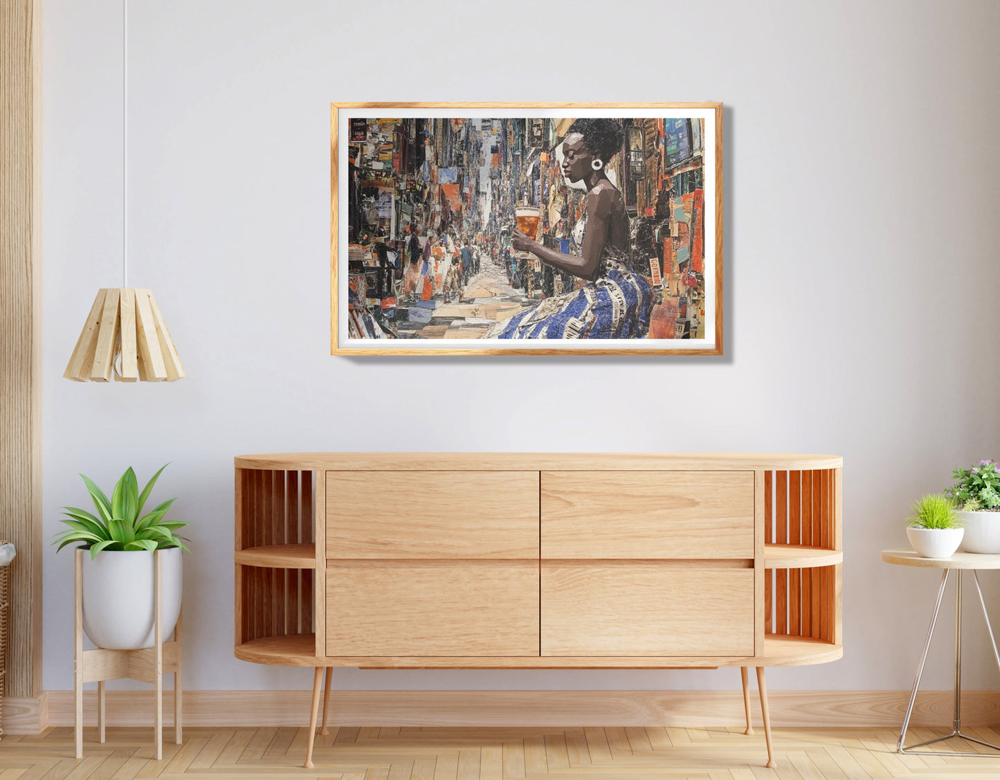 Black Woman Collage African American wall art view 74