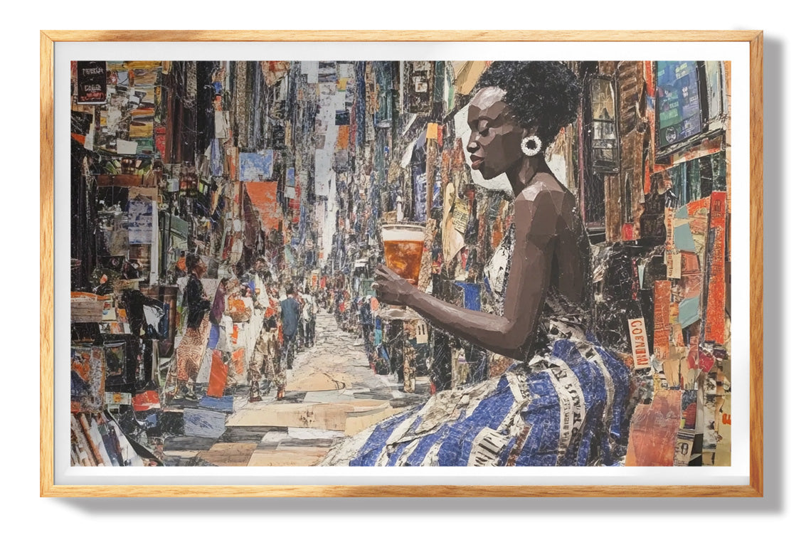 Black Woman Collage African American wall art view 73
