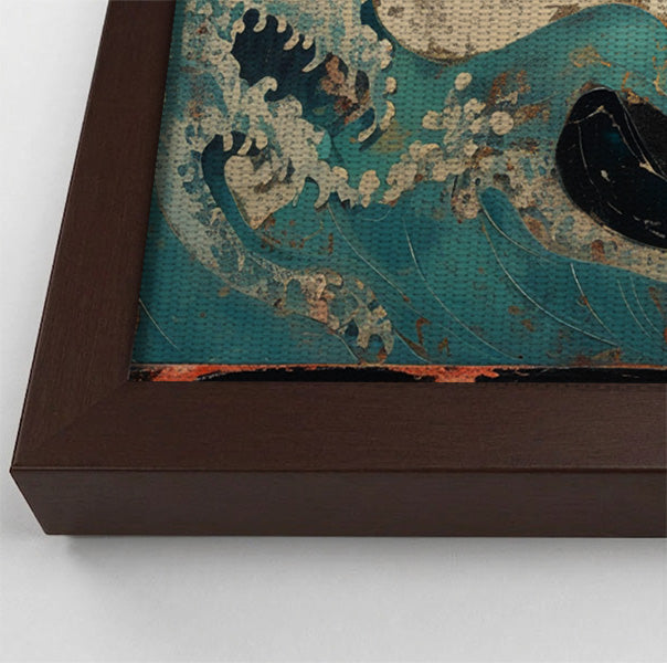 Sea Turtle Ocean Black Caribbean wall art view 34
