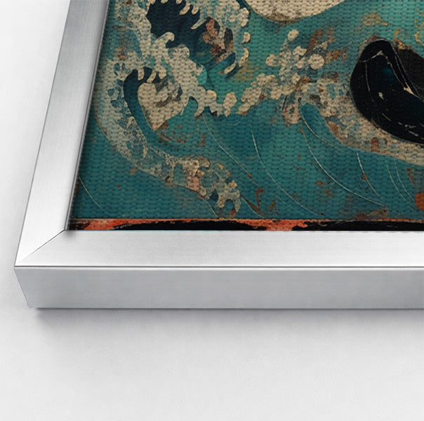 Sea Turtle Ocean Black Caribbean wall art view 58
