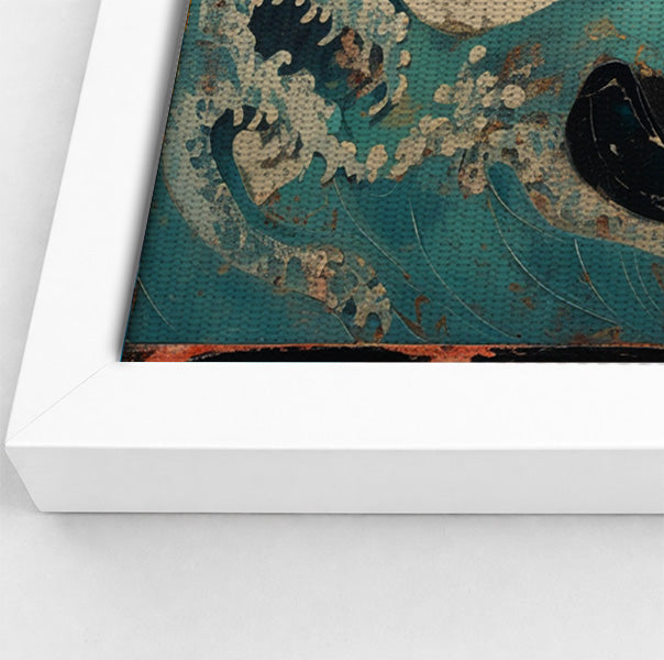 Sea Turtle Ocean Black Caribbean wall art view 64