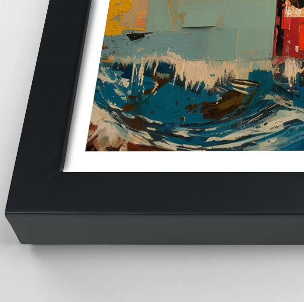 Sea Turtle Abstract Ocean Caribbean wall art view 70