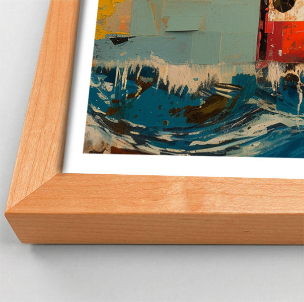 Sea Turtle Abstract Ocean Caribbean wall art view 82