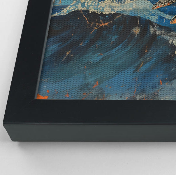 Sea Turtle Sunset Ocean Caribbean wall art view 28