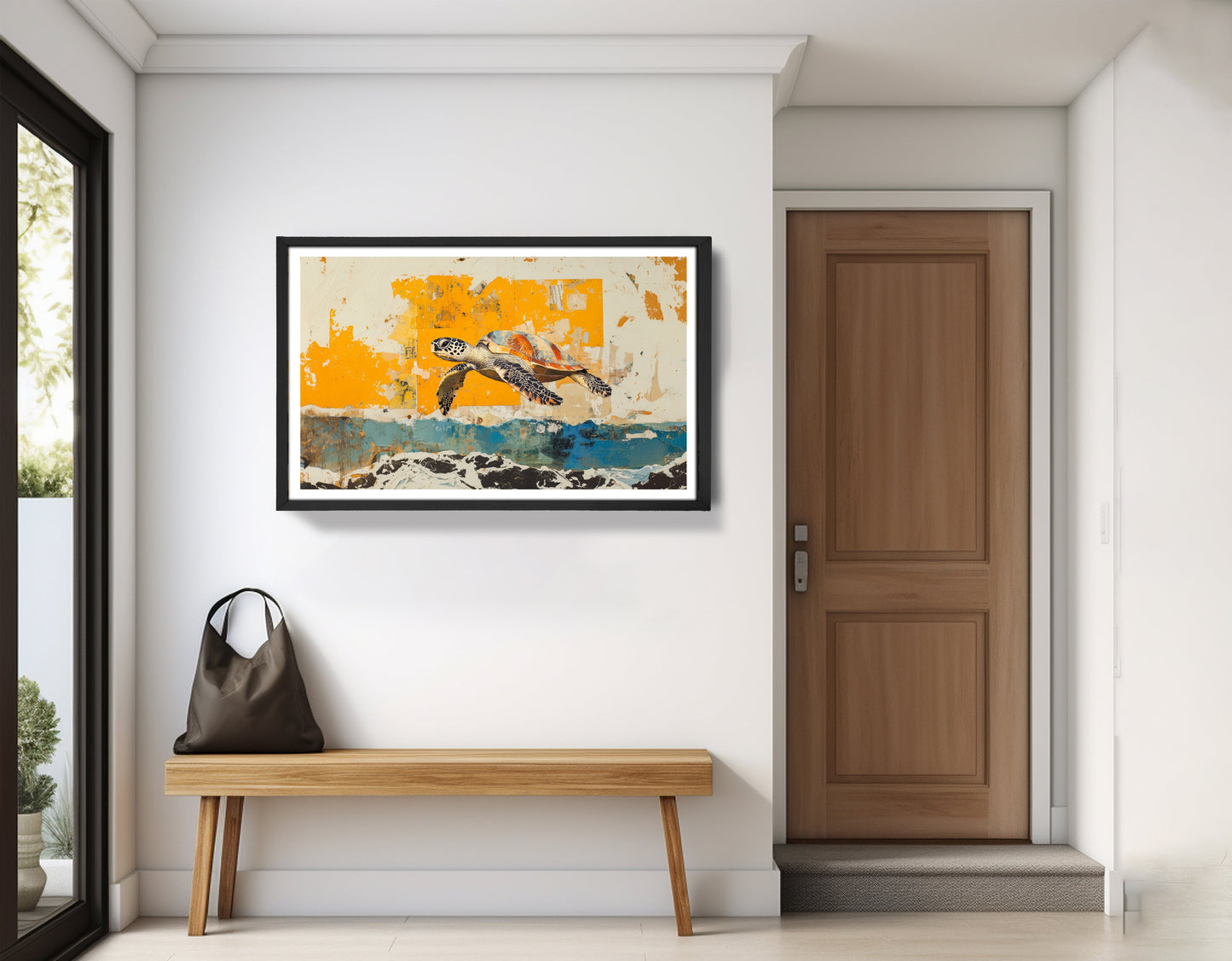 Sea Turtle Coastal Caribbean wall art view 71