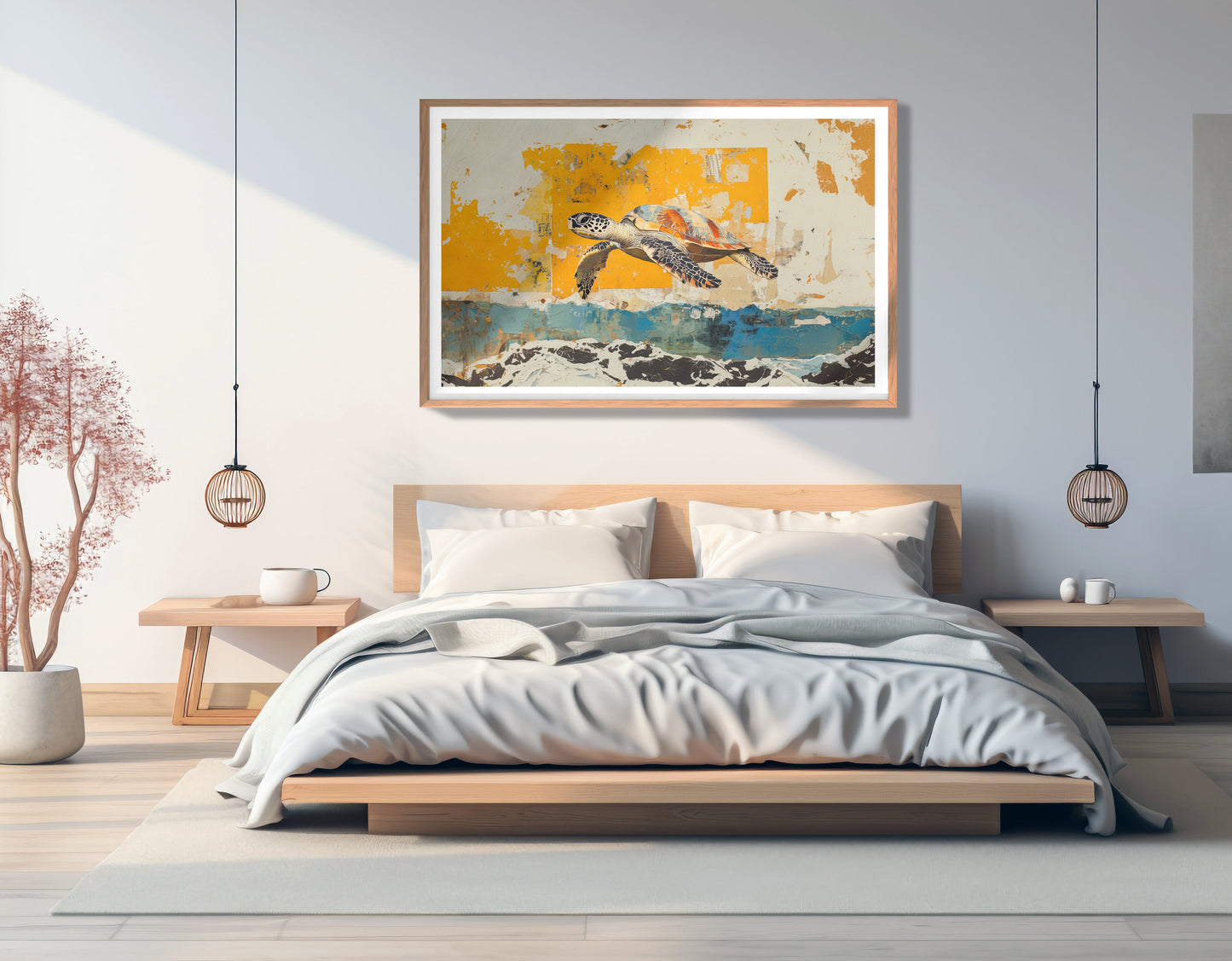 Sea Turtle Coastal Caribbean wall art view 81