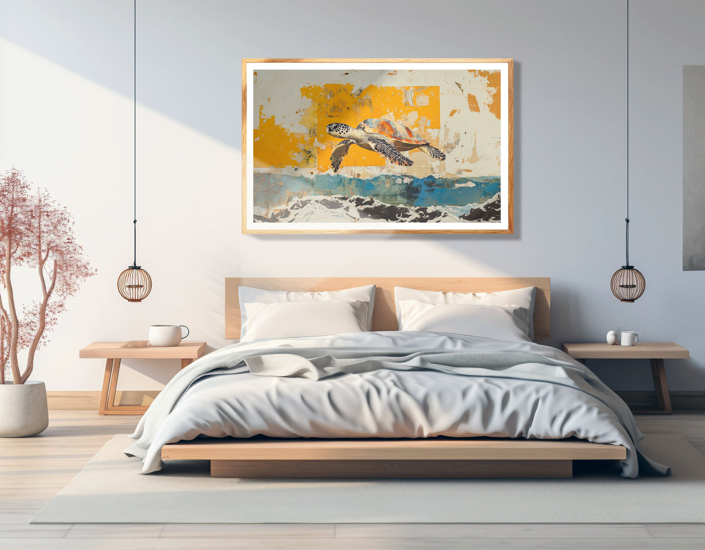 Sea Turtle Coastal Caribbean wall art view 75