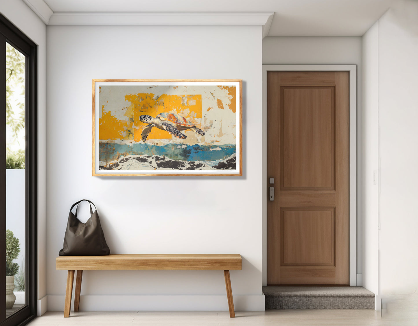 Sea Turtle Coastal Caribbean wall art view 77