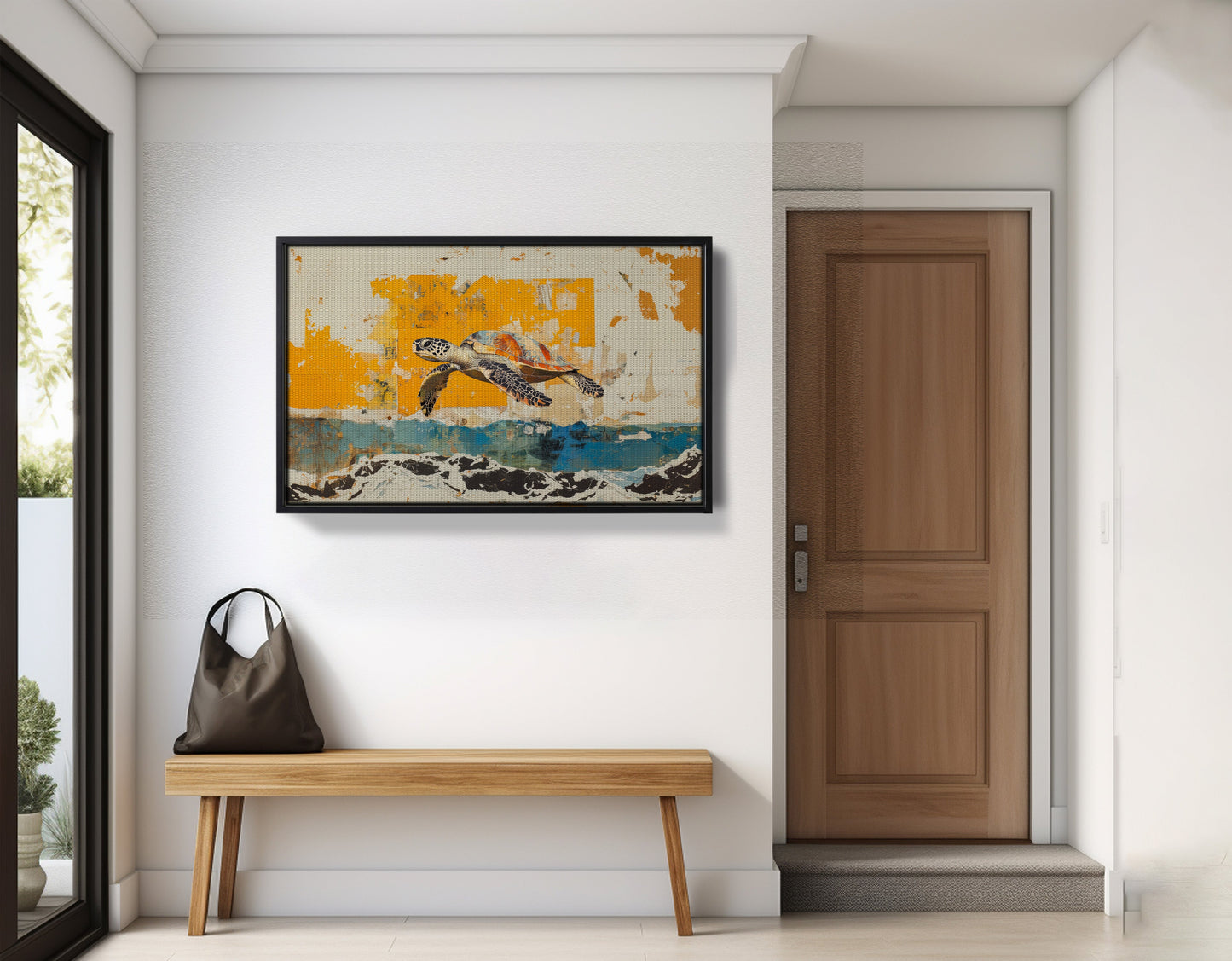 Sea Turtle Coastal Caribbean wall art view 29