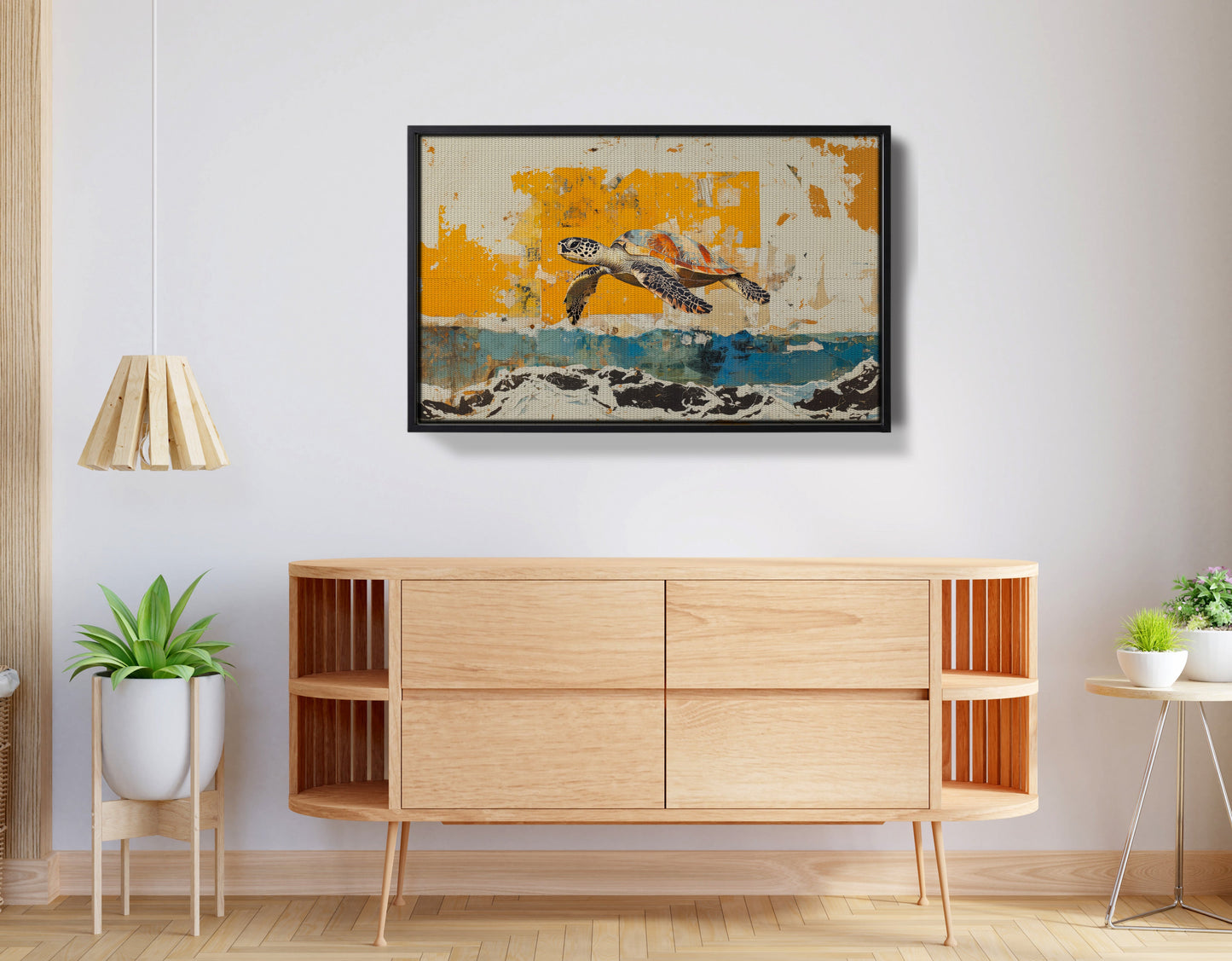 Sea Turtle Coastal Caribbean wall art view 26