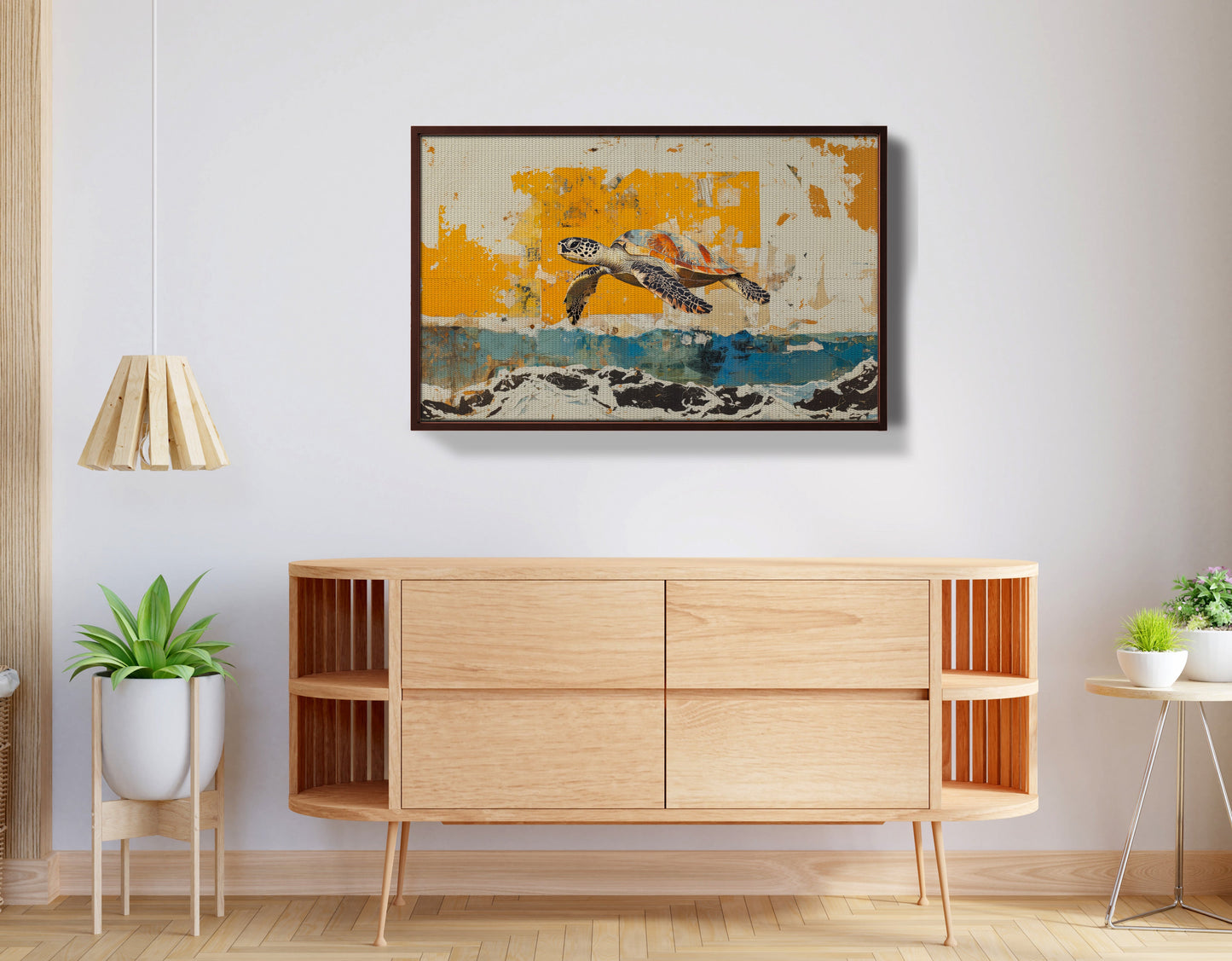 Sea Turtle Coastal Caribbean wall art view 32