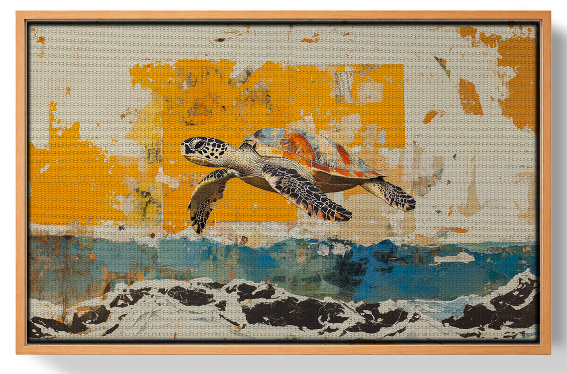Sea Turtle Coastal Caribbean wall art view 43