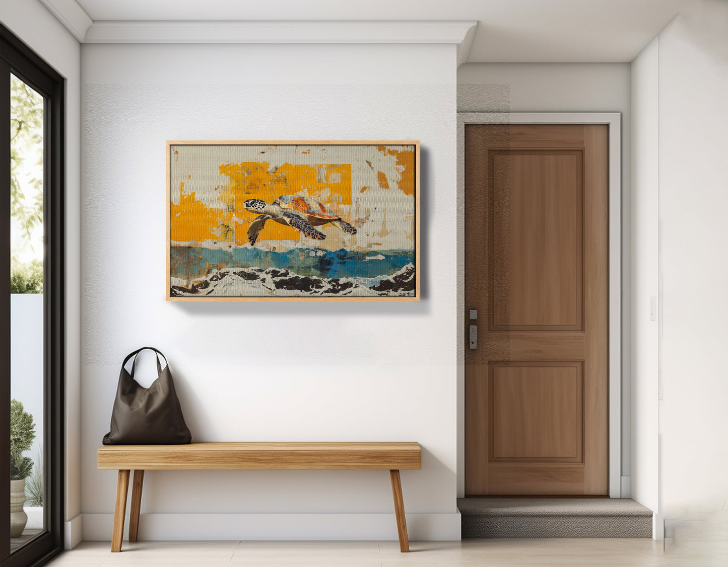 Sea Turtle Coastal Caribbean wall art view 53