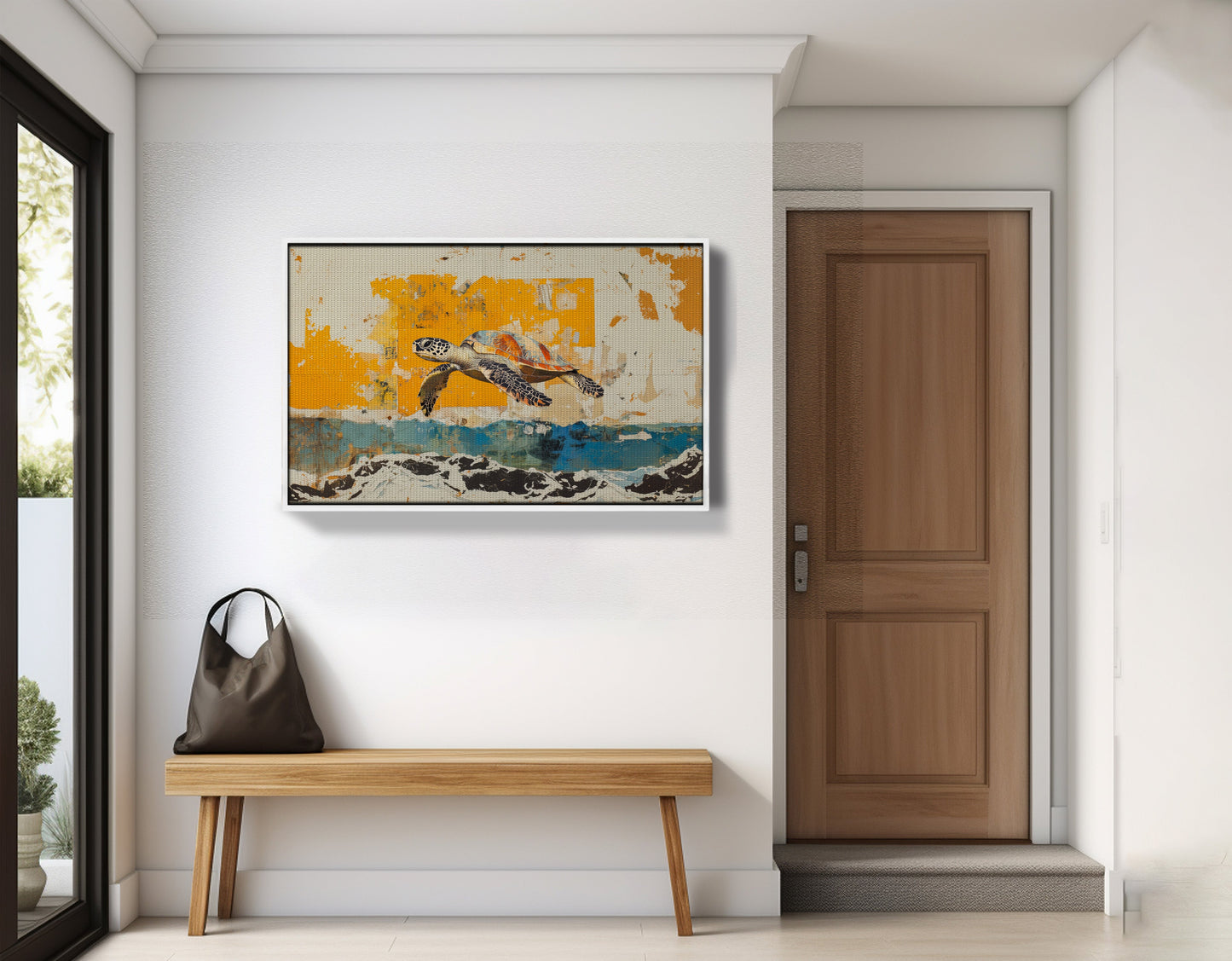 Sea Turtle Coastal Caribbean wall art view 65