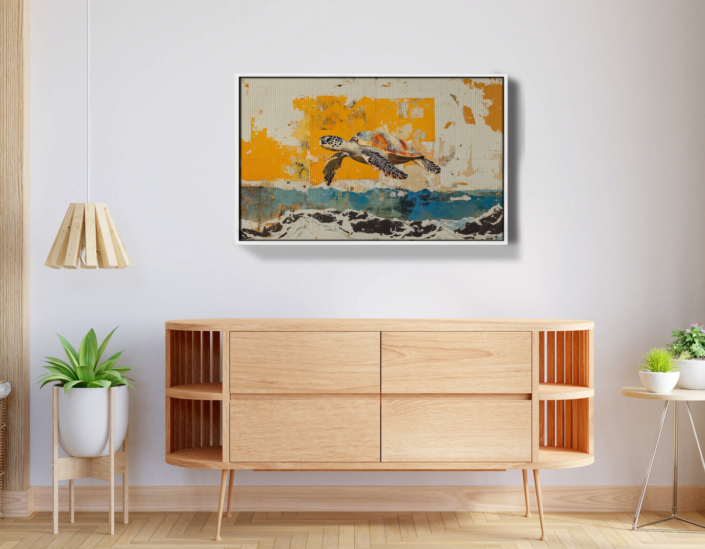 Sea Turtle Coastal Caribbean wall art view 62