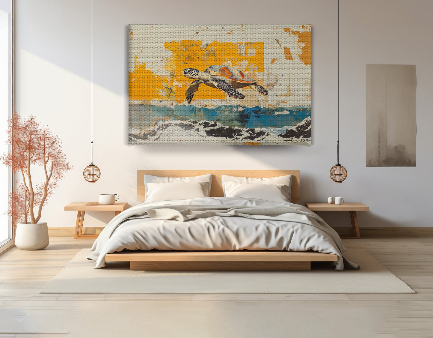 Sea Turtle Coastal Caribbean wall art view 15